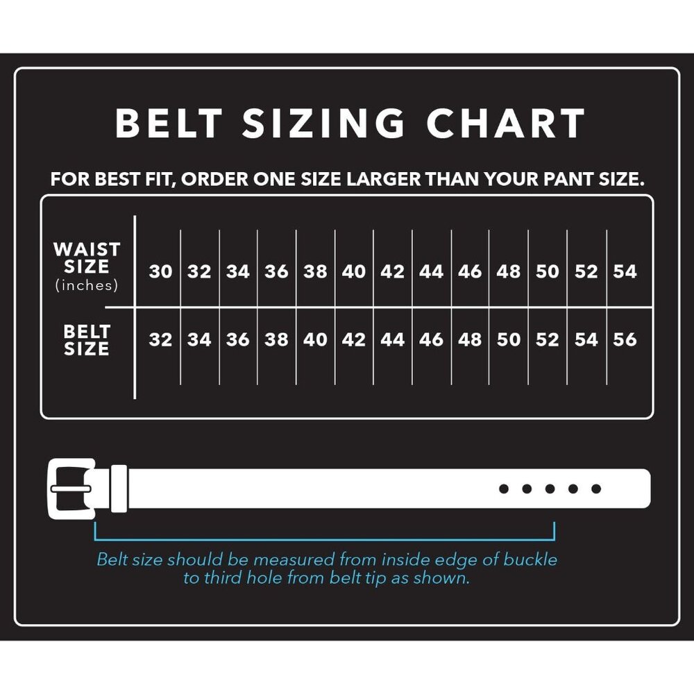 Men's 35mm Classic Buckle Jean Leather Belts - Picture 5 of 5